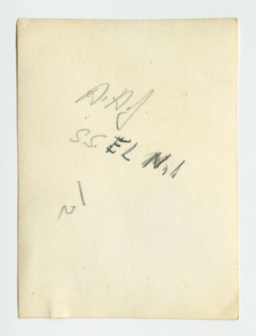 Arthur Howe, Jr. on the SS El Nil. Verso