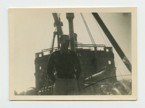 Peter Wiley on the SS El Nil. Recto