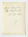 William "Bill" Warden dressed as Neptune on the SS El Nil. Verso