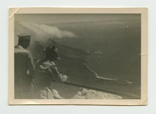 Peter Wiley and Wayne McMeekan on the top of Table Mountain in Cape Town, South Africa. Recto