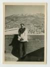 Peter Curtis on the roof of the Casualty Clearing Station in Zahleh, Lebanon. Recto 1