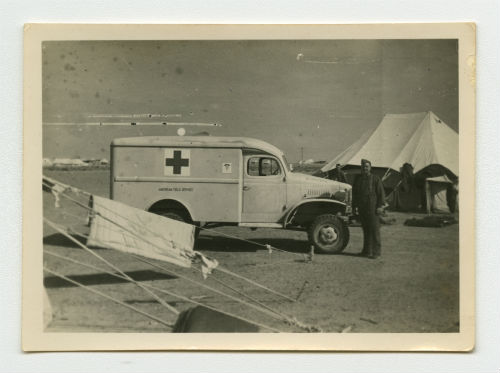 Charles "Chuck" Carroll at the El Tahag Mobilization Camp, Egypt. Recto