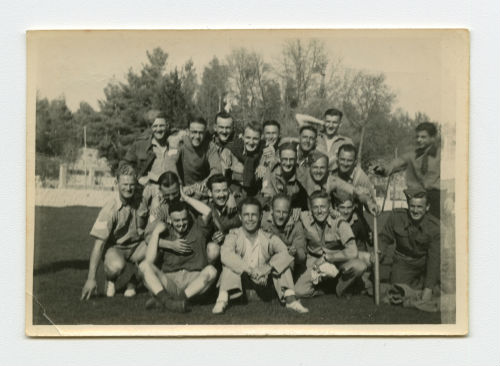 Baalbek and Zahleh (4th Field Ambulance and Casualty Clearing Station) baseball teams. Recto 1