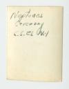 Neptune's Ceremony on board the SS El Nil. Contact Print Verso