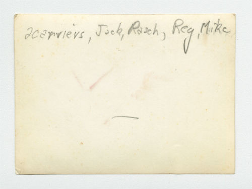Bird hunting trip in Syria (six members of the hunting party). Verso