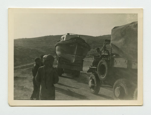 Palestine (boat on the road near Nazareth). Recto