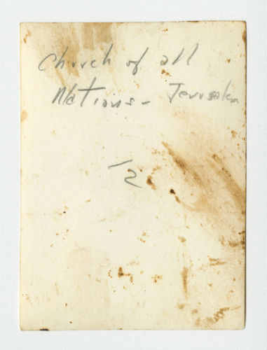 Palestine (Church of All Nations, Jerusalem). Verso