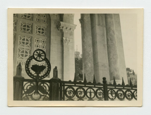 Palestine (Church of All Nations, looking towards the Russian Church). Recto