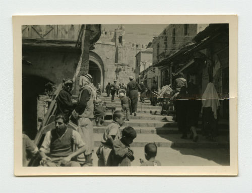 Palestine (King David Street in the Old City of Jerusalem, with Damascus Gate). Recto