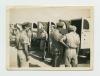 Inspection with newly-delivered ambulances at  the El Tahag Mobilization Camp, Egypt. Recto