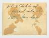 Arthur Howe, Jr. playing chess with Charles "Chuck" Carroll near Tobruk, Libya. Verso 1