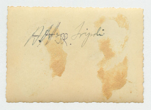 Arthur Howe, Jr. in Tripoli. Verso
