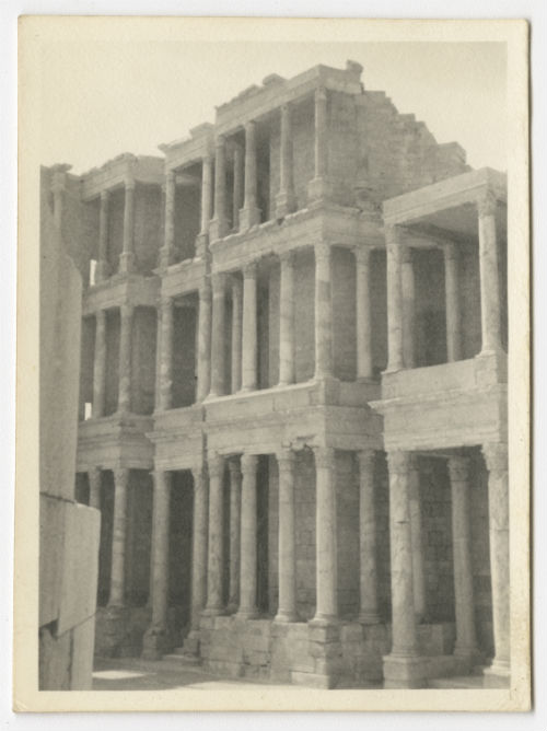 Sabratha, Libya (Balcony seats in the theater). Recto