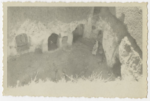Troglodyte dwellings outside Gharyan, Libya. Recto