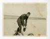 Captain Arthur J. Putnam on a beach somewhere in France “en remission.”