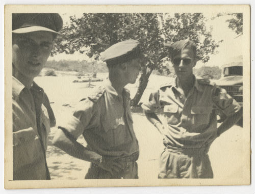 Charles Beach Powell, Bertram "Bert" Payne, and Lester Collins. Recto