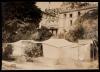 Tents at 21 rue Raynouard with house in the background