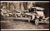 Ford ambulances in the lower garden at 21 rue Raynouard
