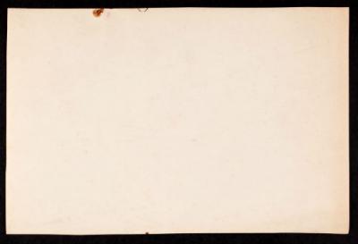 Men with their faces turned left in front of the barracks at the Officers' Training School... Verso.
