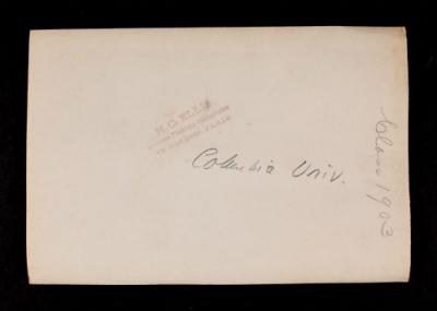 American Field Service ambulance 13. Verso.