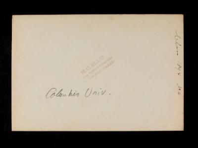 American Field Service ambulance 987. Verso.