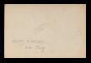 American Field Service ambulance 157 with driver. Verso.