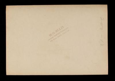 American Field Service ambulance 200 with driver. Verso.