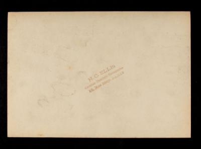 American Field Service ambulance 1014 with driver. Verso.
