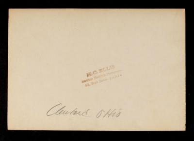 American Field Service ambulance 1070 with driver. Verso.