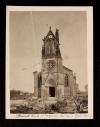 A. Piatt Andrew's car in front of a burned church