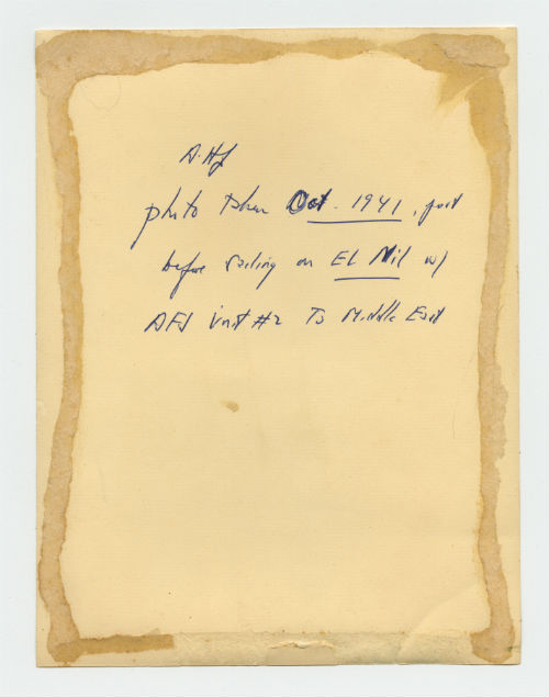 Arthur Howe Jr.'s portrait (1) Verso